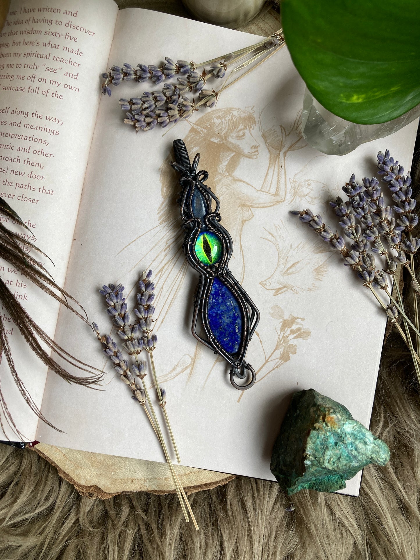 Dragon power amulet - Lapis Lazuli