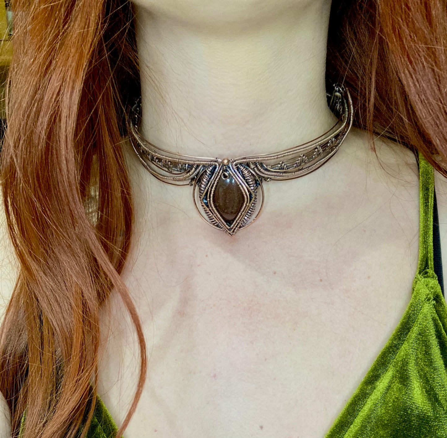 Dinosaur bone torque/choker