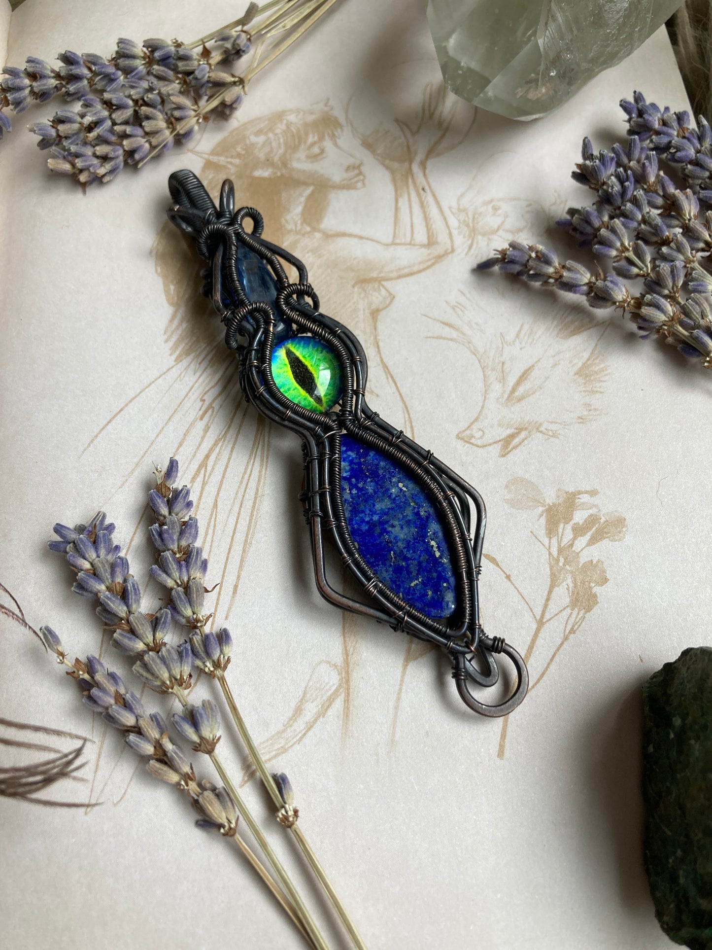 Dragon power amulet - Lapis Lazuli