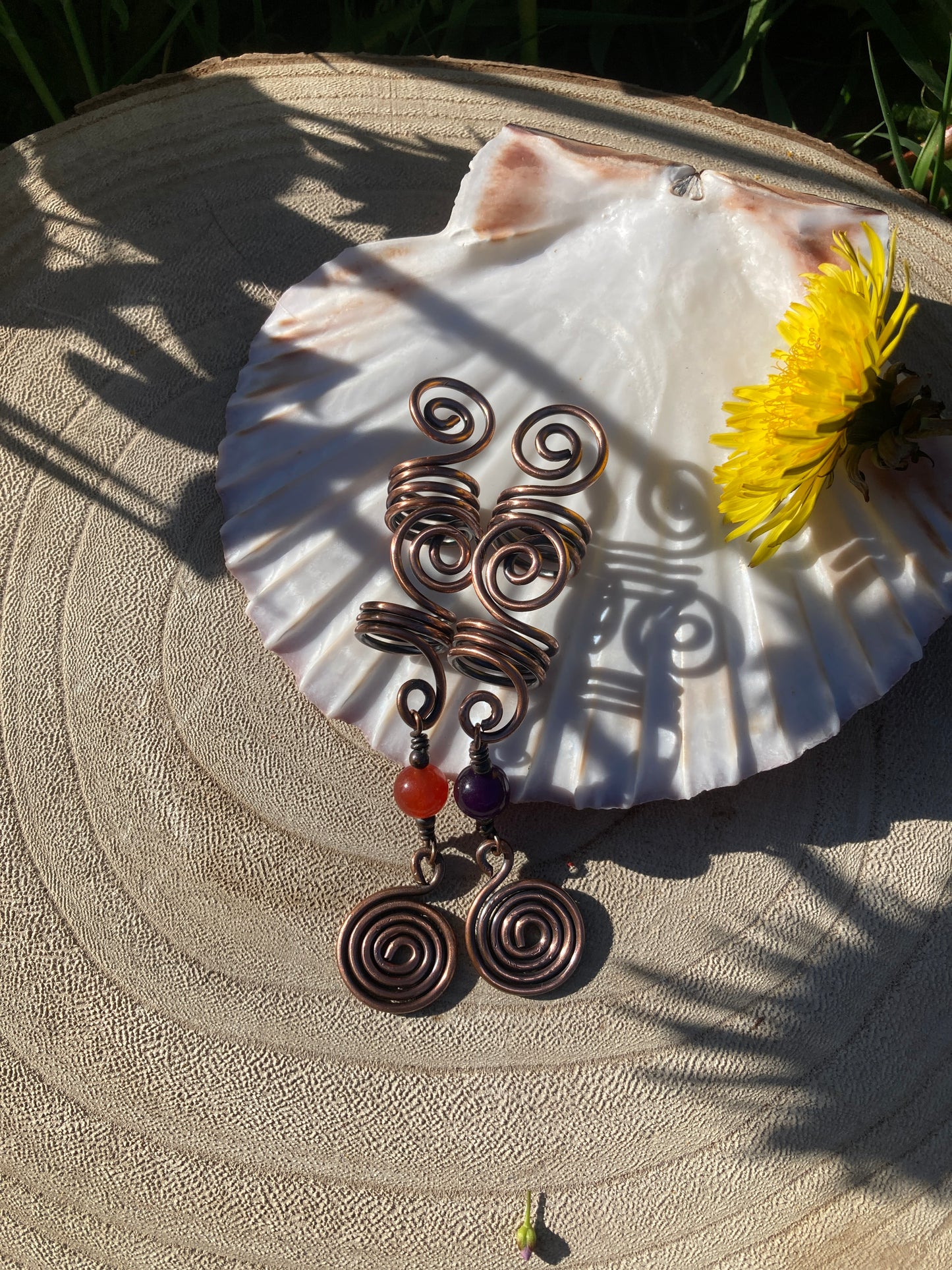 Spiral hair adornment - large