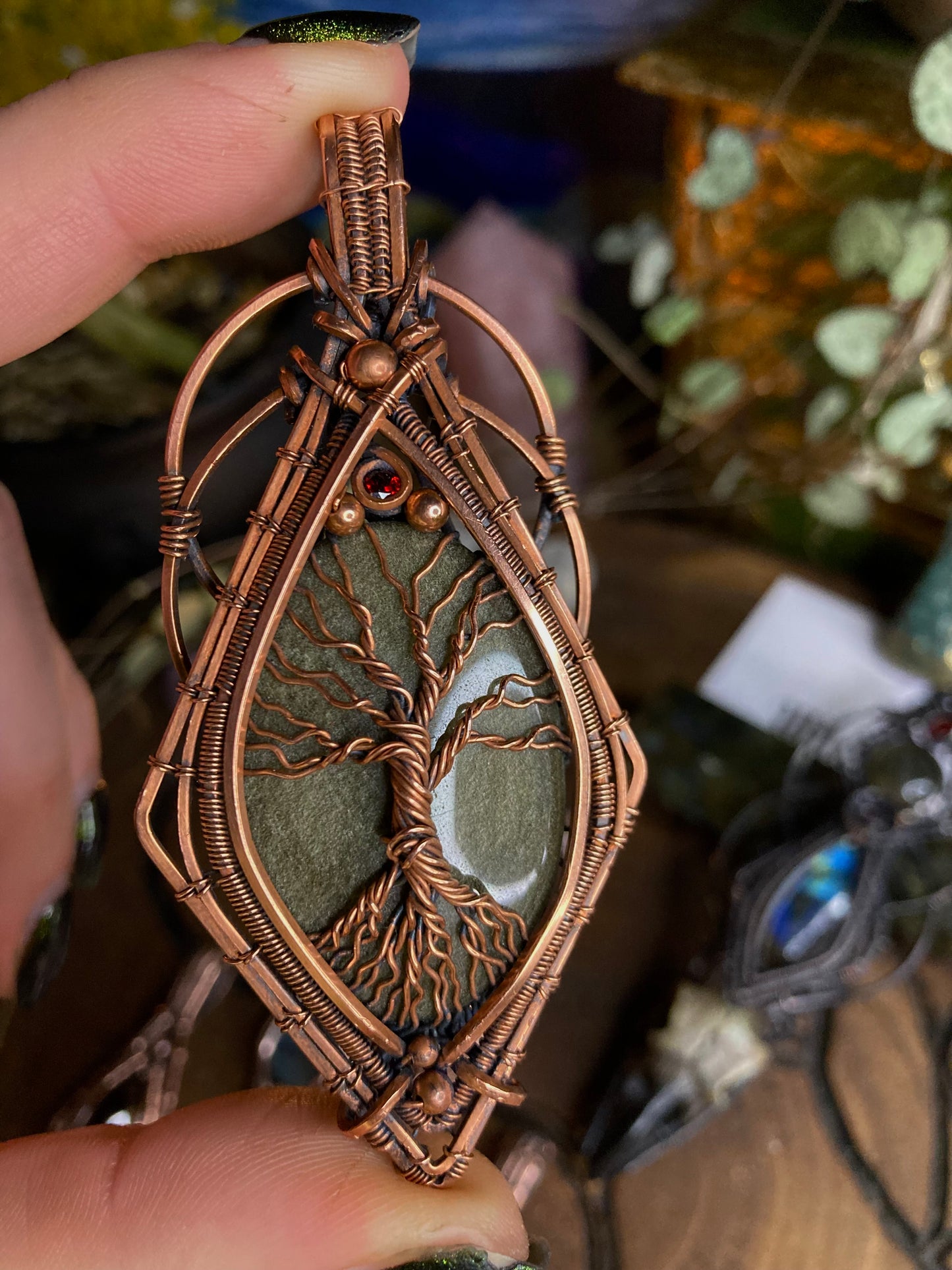 Gold Sheen Obsidian Tree of Life