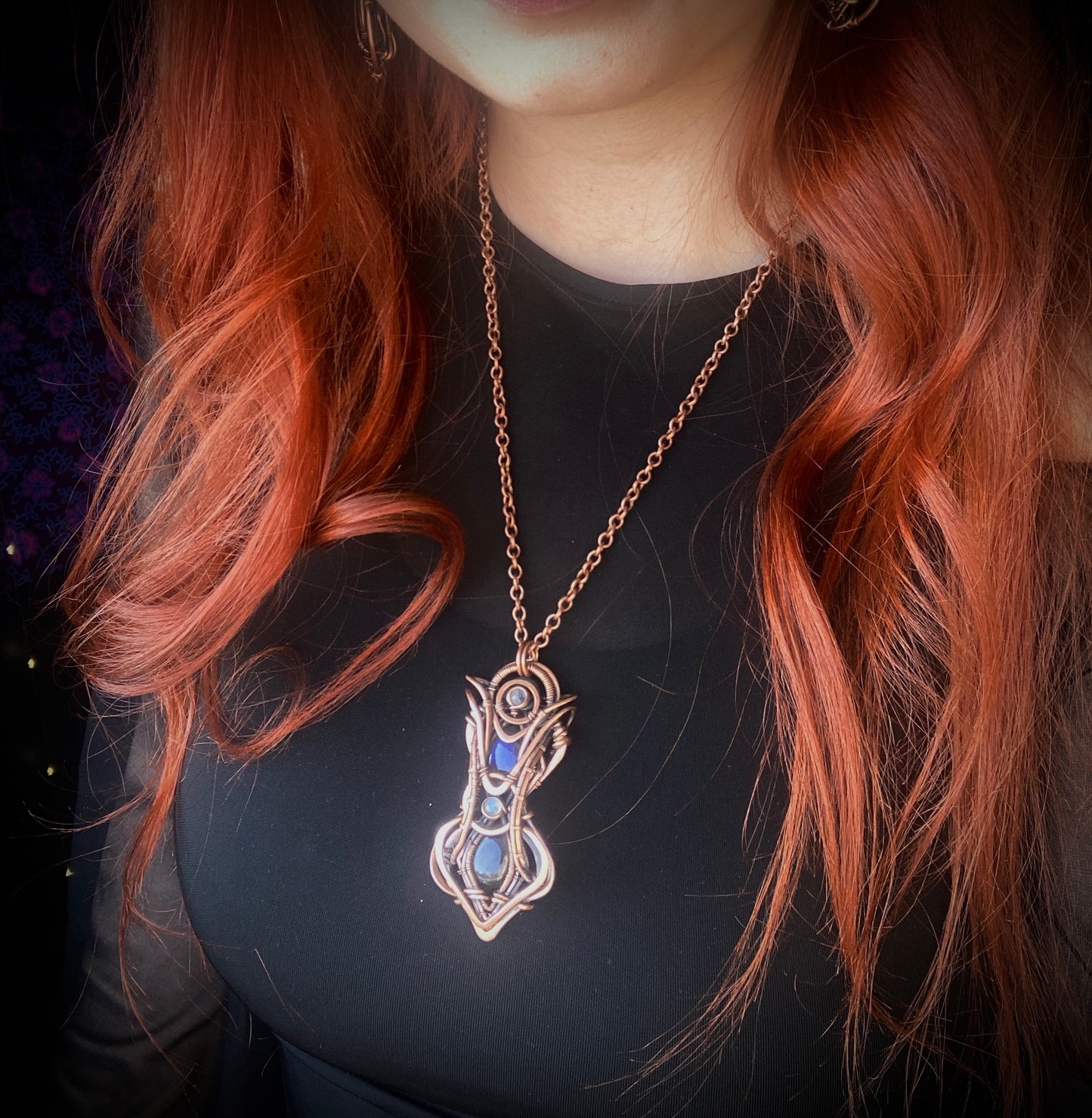 Labradorite cosmic amulet