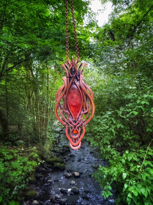 III. Solar Ascendant - Fire Quartz & Carnelian