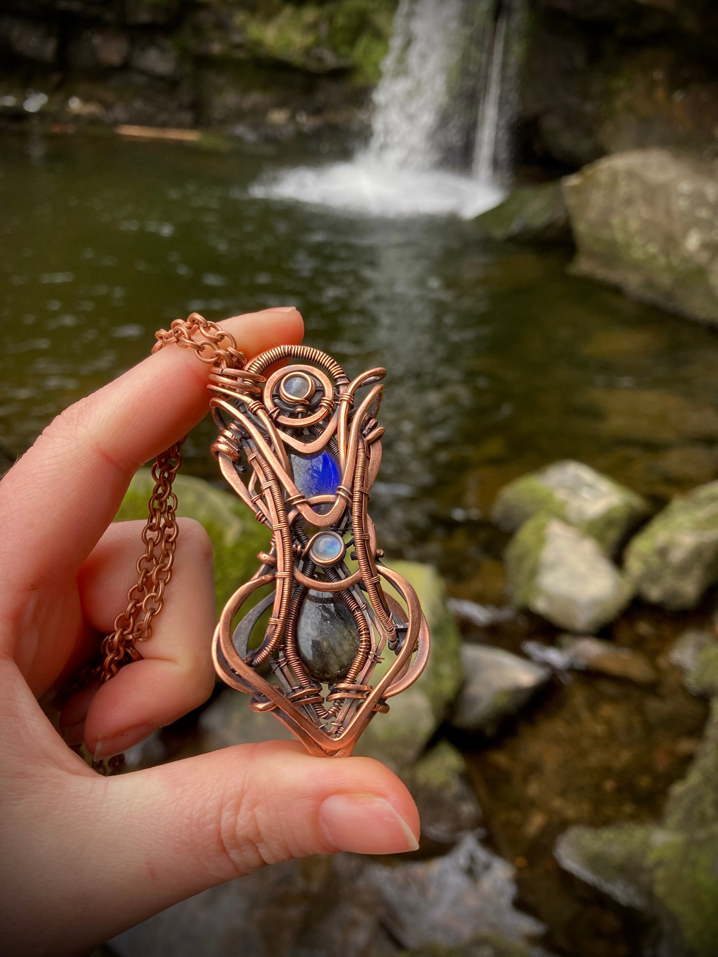 Lab Amulet Labradorite cosmic amulet – WitchCrafted